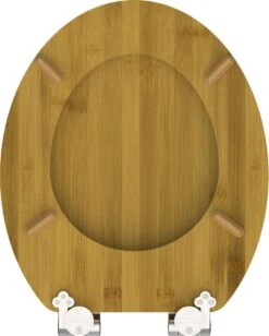 SCHÜTTE WC-Bril 81001 NATURAL BAMBOO - Massief Bamboe - Verchroomde Scharnieren -Badkamerproducten 962x1200 5