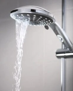 SCHÜTTE Niagara Handdouche - Douchekop Ø 15 Cm - 5 Standen - Watervaluitloop - Waterstop - Chroom -Badkamerproducten 967x1200