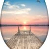 SCHÜTTE WC-Bril 82378 SUNSET SKY - Duroplast - Soft Close - Afklikbaar - RVS-Scharnieren - Decor - 3-zijdige Print