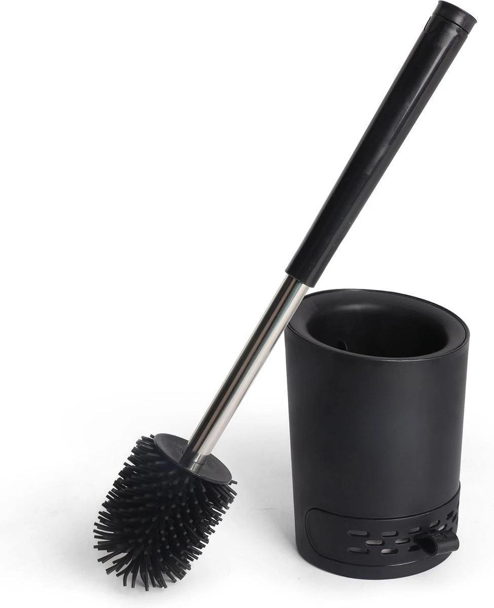 WC Borstel Met Houder - Hygiënische Toiletborstelhouder Siliconen - Toiletborstel Met Houder - Vrijstaand - Hangend 3 WC Borstel Met Houder - Hygiënische Toiletborstelhouder Siliconen - Toiletborstel Met Houder - Vrijstaand - Hangend - Afbeelding 3