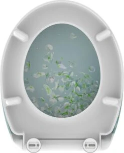 SCHÜTTE WC-Bril 82381 FLOWER IN THE WIND - Duroplast - Soft Close - Afklikbaar - RVS-Scharnieren - Decor - 3-zijdige Print -Badkamerproducten 976x1200 3