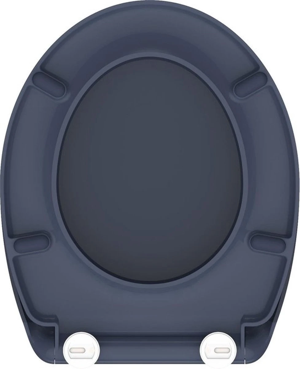 SCHÜTTE WC-Bril 82304 ANTHRAZIT - Duroplast - Soft Close - Afklikbaar - RVS-Scharnieren - Gelakt - Antraciet 2 SCHÜTTE WC-Bril 82304 ANTHRAZIT - Duroplast - Soft Close - Afklikbaar - RVS-Scharnieren - Gelakt - Antraciet - Afbeelding 2