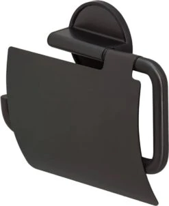 Tiger Tune - Toiletrolhouder Met Klep - Zwart Metaal Geborsteld / Zwart -Badkamerproducten 983x1200 1