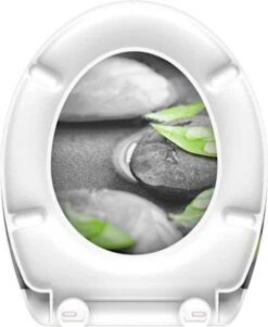 SCHÜTTE WC-Bril 82374 STONE - Duroplast - Soft Close - Afklikbaar - RVS-Scharnieren - Decor - 3-zijdige Print -Badkamerproducten 985x1200