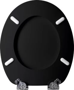 Casaria Wc-bril Met Deksel Sluitingsmechanisme Toiletzitting MDF Zwart -Badkamerproducten 986x1200 4