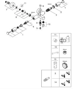 GROHE QuickFix Precision Get Thermostatische Badkraan - EcoJoy® - 15cm - Met Koppelingen - Chroom - 34774000 15 GROHE QuickFix Precision Get Thermostatische Badkraan - EcoJoy® - 15cm - Met Koppelingen - Chroom - 34774000 -Badkamerproducten 986x1200 5
