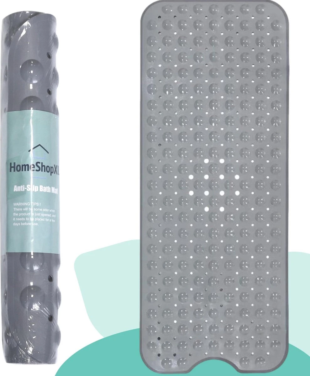 The Original - Badmat Antislip - Grijs - 100x40cm - Antislipmat Douchemat Voor Bad & Douche - Anti Slip Mat Met Zuignappen 8 The Original - Badmat Antislip - Grijs - 100x40cm - Antislipmat Douchemat Voor Bad & Douche - Anti Slip Mat Met Zuignappen - Afbeelding 8