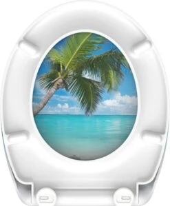 SCHÜTTE WC-Bril 82363 CARRIBEAN - Duroplast - Soft Close - Afklikbaar - RVS-Scharnieren - Decor - 3-zijdige Print -Badkamerproducten 990x1200 2