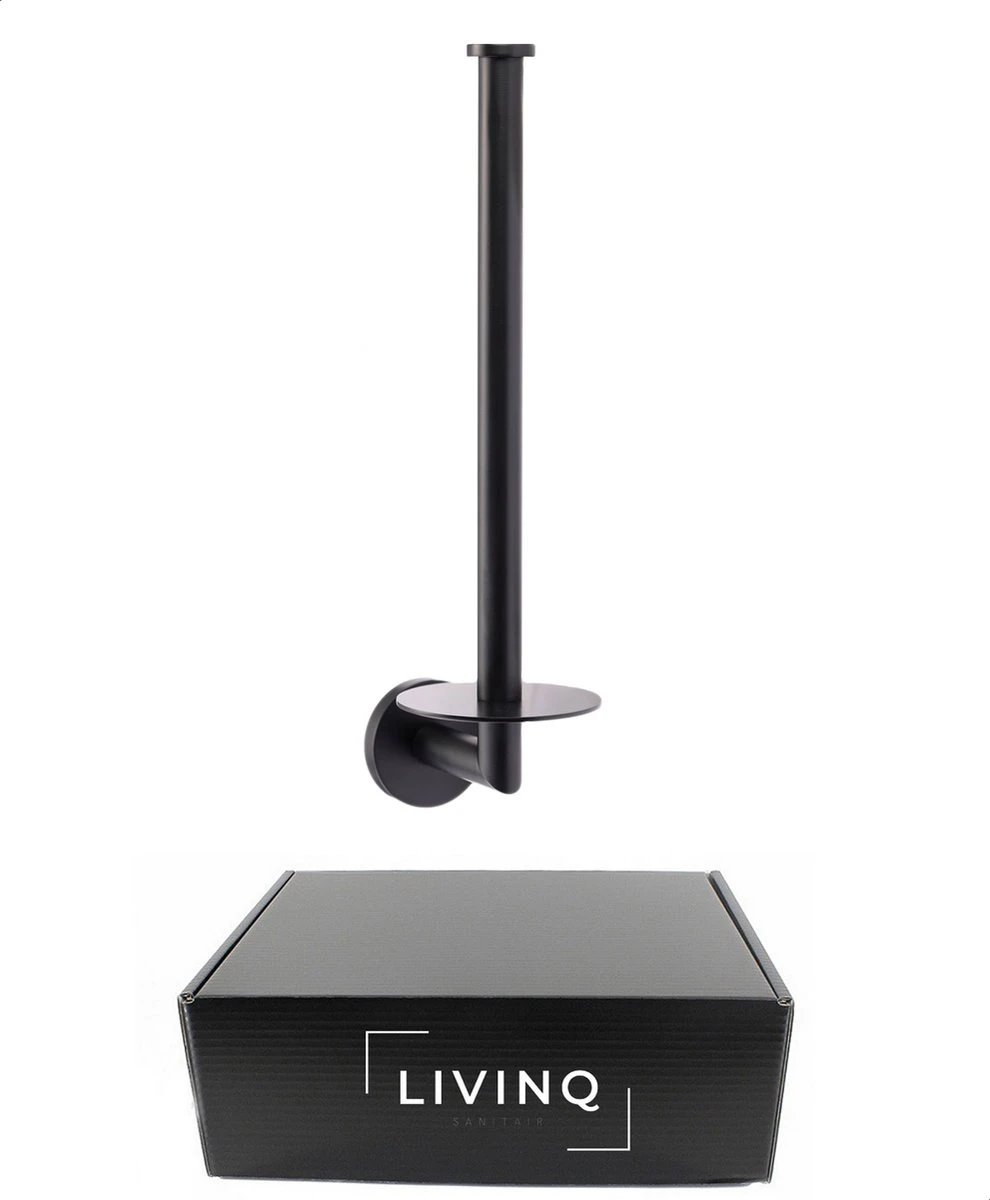 Reserverolhouder Zwart - Voor 2 Rollen - Reserve Rolhouder - Reserverolhouder Hangend - Toiletrolhouder - WC Rolhouder 6 Reserverolhouder Zwart - Voor 2 Rollen - Reserve Rolhouder - Reserverolhouder Hangend - Toiletrolhouder - WC Rolhouder - Afbeelding 6