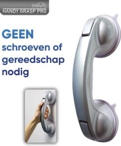 Kunststof Handgreep Voor Badkamer - 30.5cm - Douche Wandbeugel - Geen Boorgaten -Badkamerproducten 991x1200 3